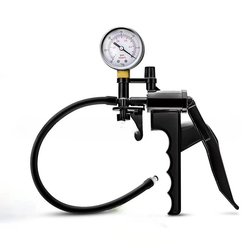 Electric Vacuum Pump with Manual Handle – Penis & Anal Pump with Pressure Gauge - Passion Pulse Adult