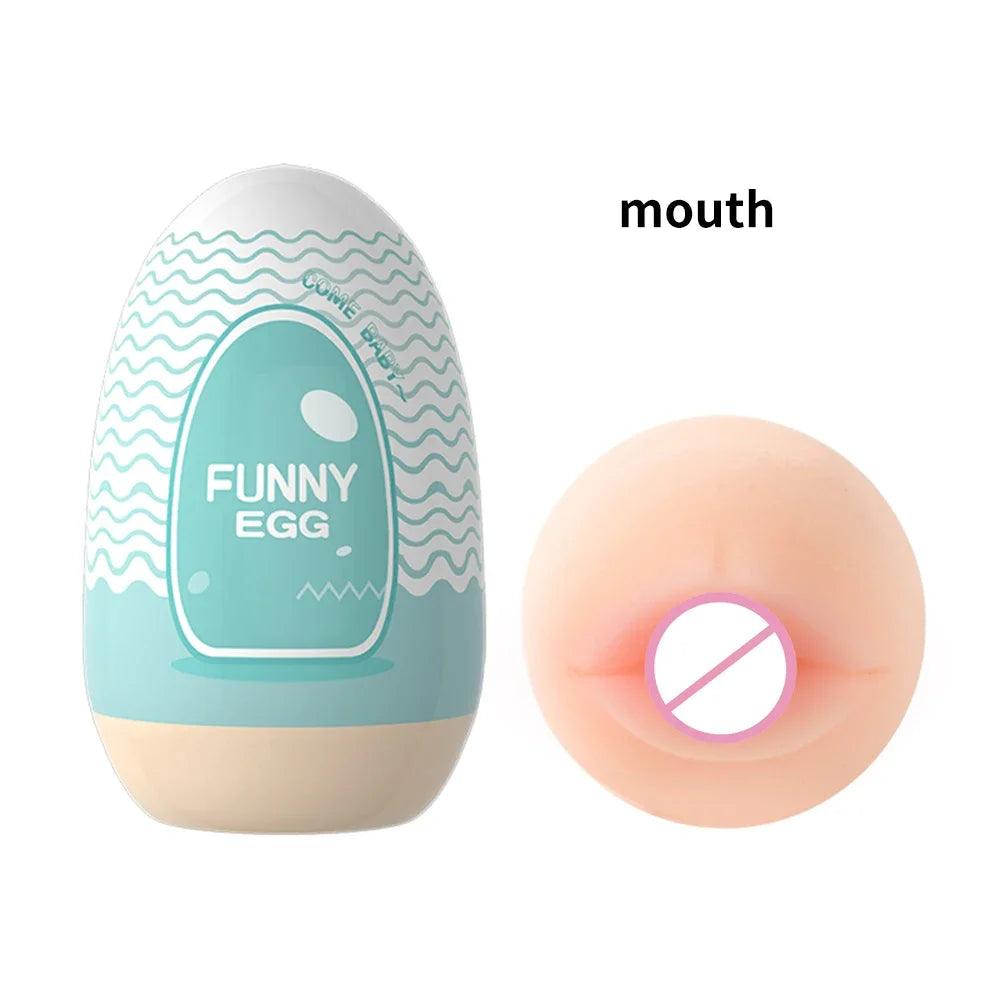 Mini Portable Masturbation Egg – Soft Beginner Penis Massager for Men - Passion Pulse Adult