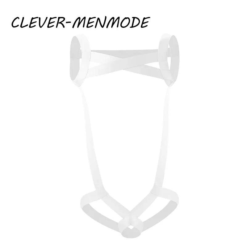 Men's Sexy Adult Penis Hole One-Piece Harness – BDSM Restraint & Dick Ring Underwear - Passion Pulse Adult