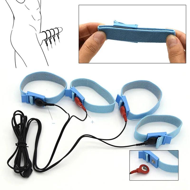 Electric Shock Penis Plug and Cock Ring Stimulator | Estim Electrostimulation Anal Plug BDSM Electrosex Toy for Couples 18+ - Passion Pulse Adult