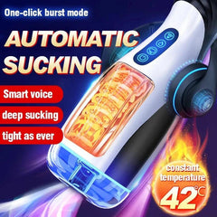 Automatic Blowjob Masturbator for Men – Sucking & Heated Vaginal Mouth - Passion Pulse Adult
