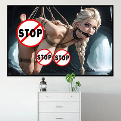 High-Definition Canvas Poster – Sexy Cartoon Decorative Wall Art for Living Room or Home Decor (Unframed) - Passion Pulse Adult