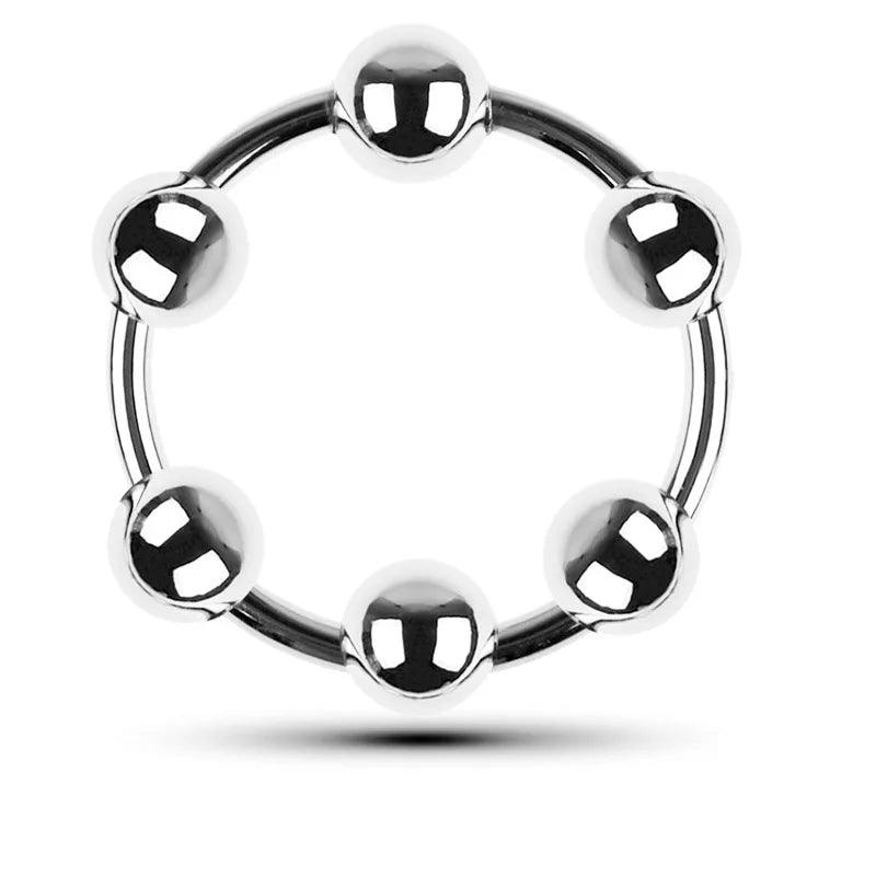 6 Sizes Stainless Steel Penis Ring – Delay & Glans Stimulation - Passion Pulse Adult