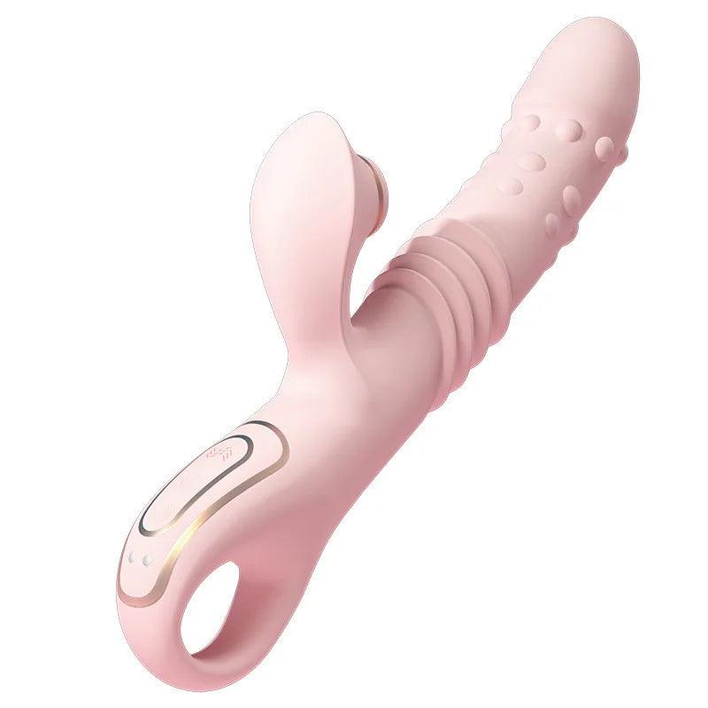 Fully Automatic Sucking & Telescopic Vibrator – Remote-Controlled, Heated Bead Swing Massager for Women - Passion Pulse Adult