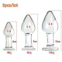 VaHppy Diamond Glass Anal Plugs – Elegant & Body-Safe for Beginners and Beyond - Passion Pulse Adult