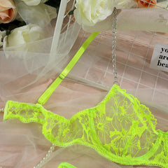 Sexy Lace 4-Piece Lingerie Set | Luxury Fit - Passion Pulse Adult