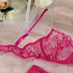 Sexy Lace 4-Piece Lingerie Set | Luxury Fit - Passion Pulse Adult