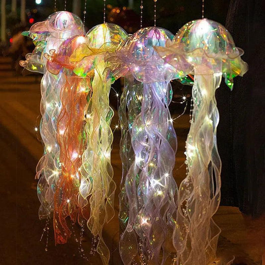 Jellyfish Night Light Lamp – Portable Flower Lamp for Home & Bedroom Decor - Passion Pulse Adult