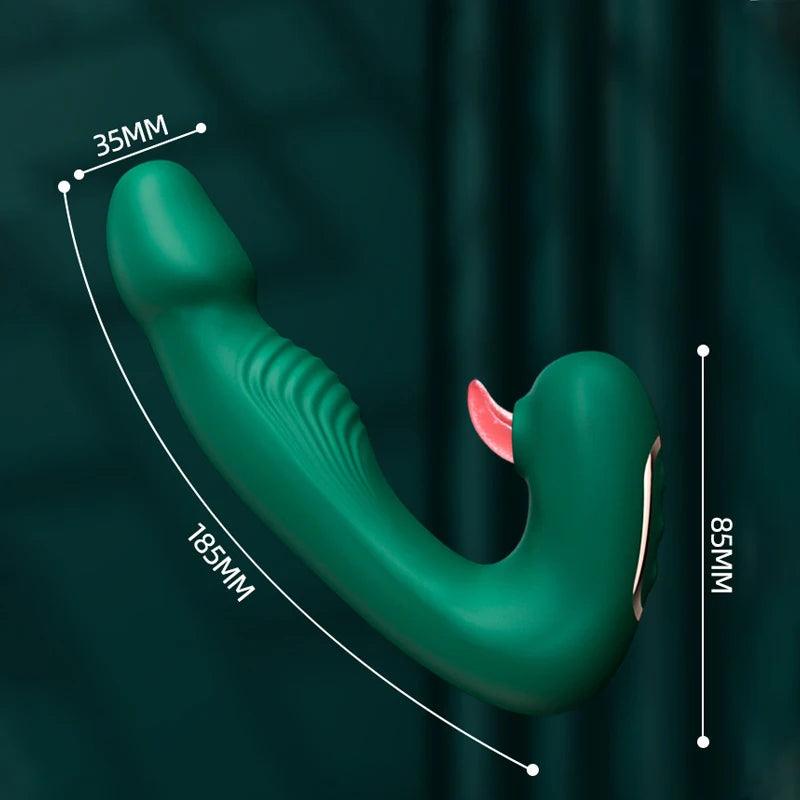 JIUAI 10-Mode Sucking & Vibration Stimulator - Passion Pulse Adult