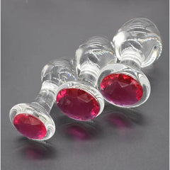 VaHppy Diamond Glass Anal Plugs – Elegant & Body-Safe for Beginners and Beyond - Passion Pulse Adult