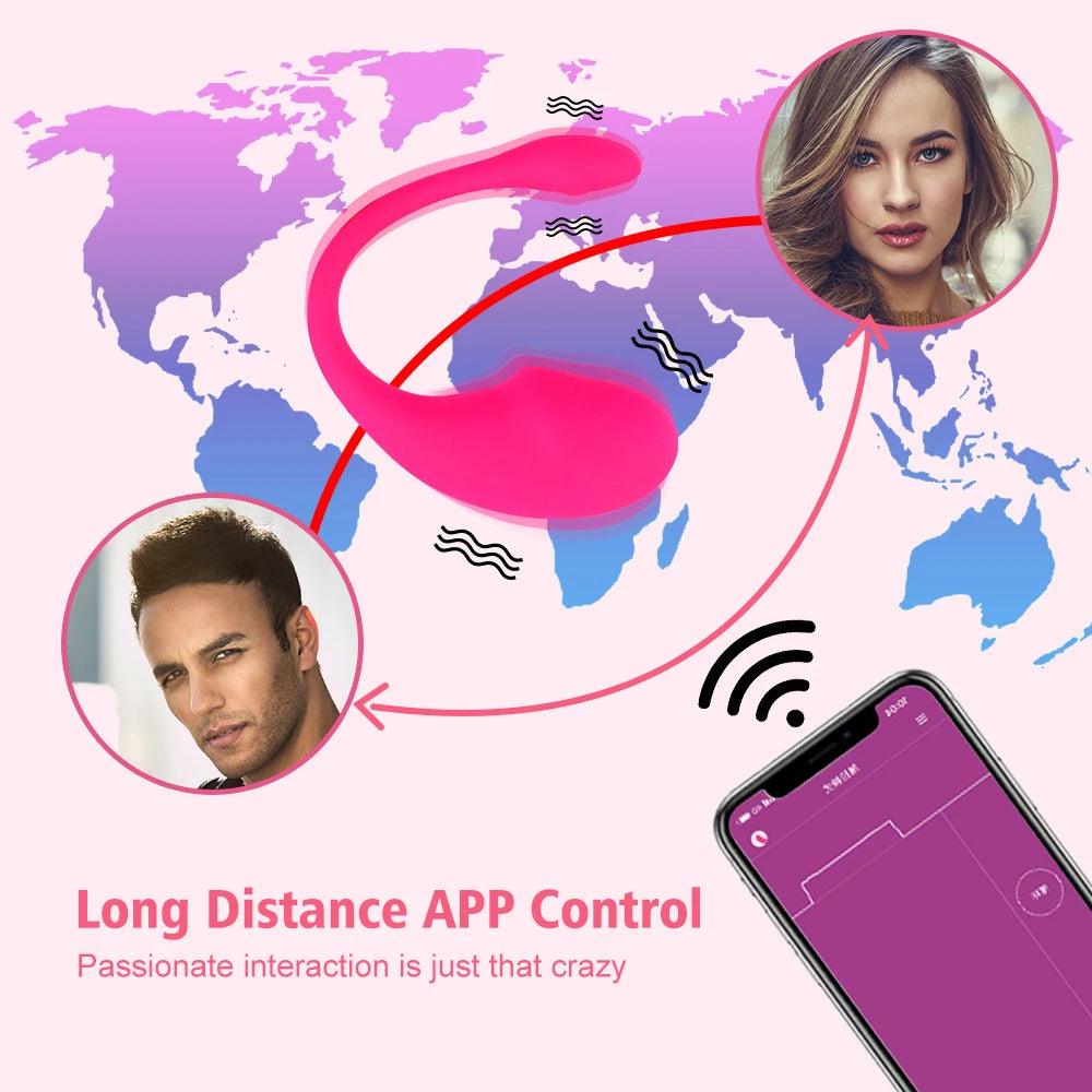 Wireless Bluetooth G-Spot Vibrator – App-Controlled Wearable Clit Egg for Panty Play - Passion Pulse Adult