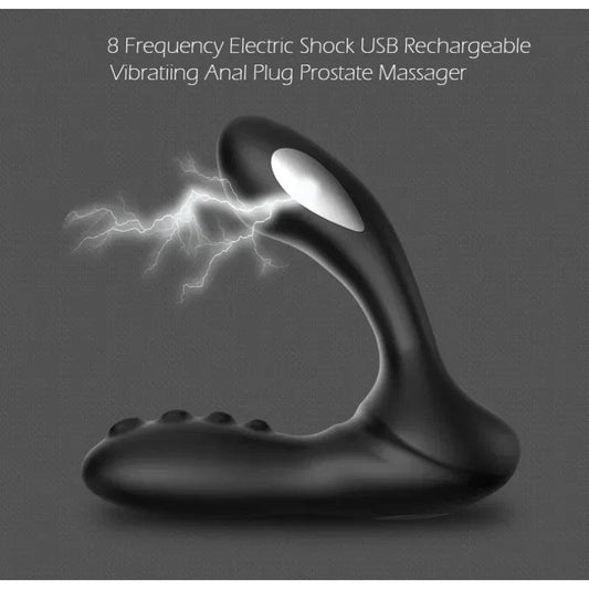 Powerful 8-Frequency -Controlled Electric Anal Plug – Prostate & Pleasure Massager - Passion Pulse Adult
