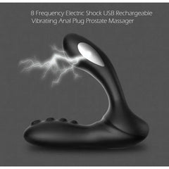 Powerful 8-Frequency -Controlled Electric Anal Plug – Prostate & Pleasure Massager - Passion Pulse Adult