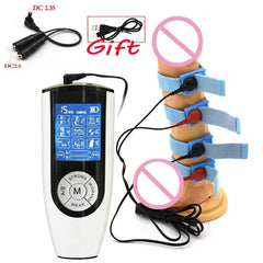 Electric Shock Penis Plug and Cock Ring Stimulator | Estim Electrostimulation Anal Plug BDSM Electrosex Toy for Couples 18+ - Passion Pulse Adult