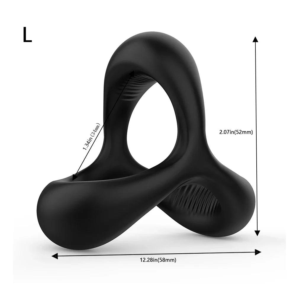 Silicone Penis Ring – Reusable Cock Ring for Enlargement & Delay - Passion Pulse Adult