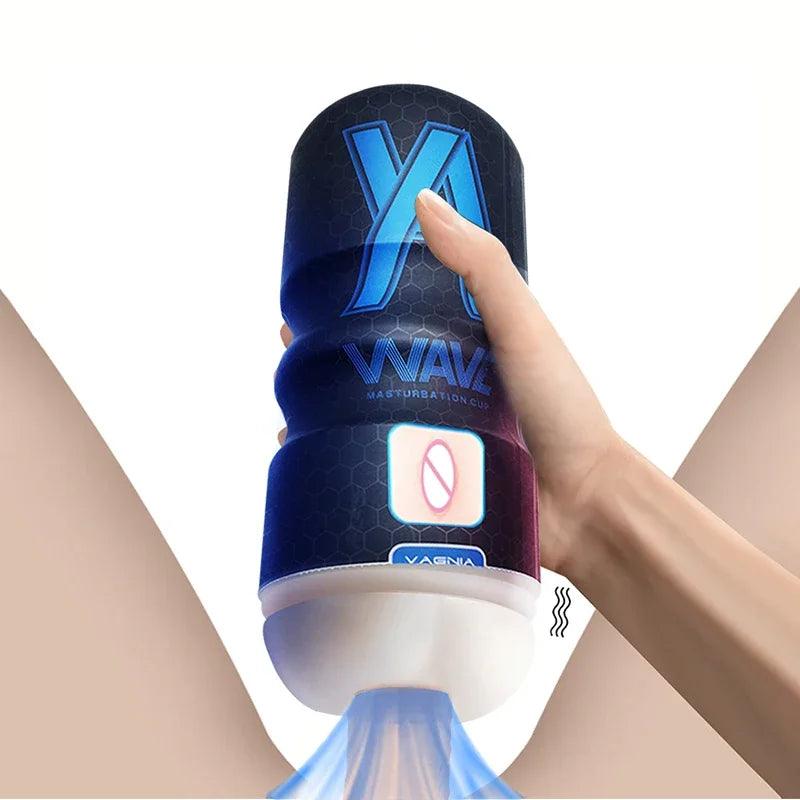 WAVE Powerful Sucking Masturbation Cup - Passion Pulse Adult