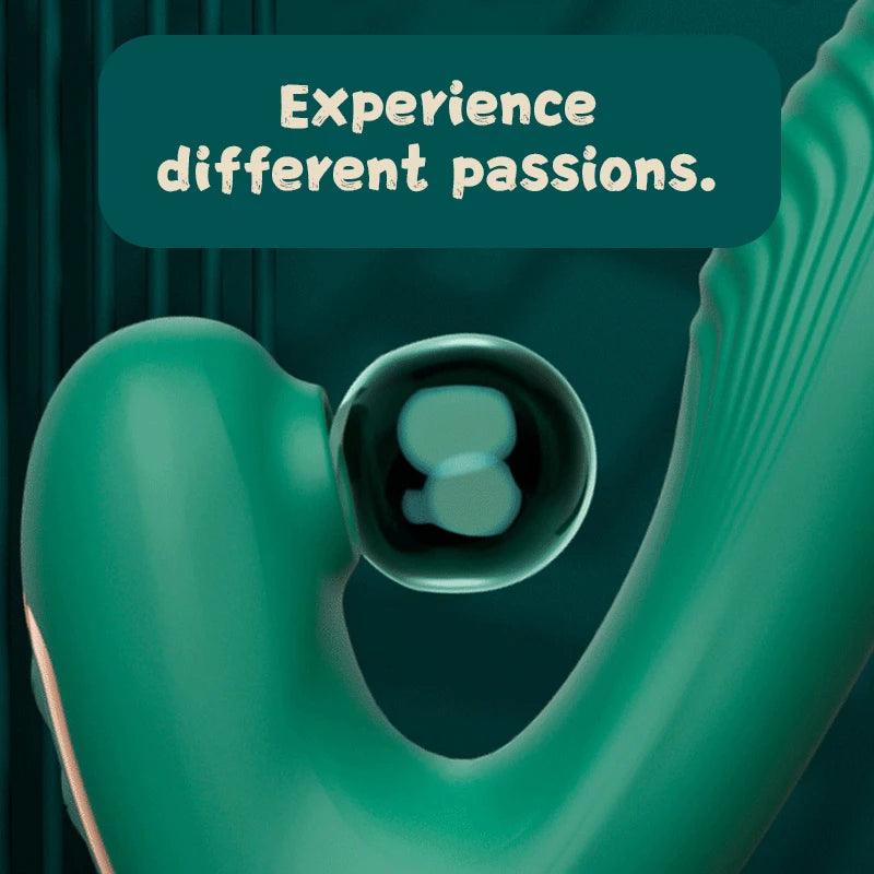 JIUAI 10-Mode Sucking & Vibration Stimulator - Passion Pulse Adult