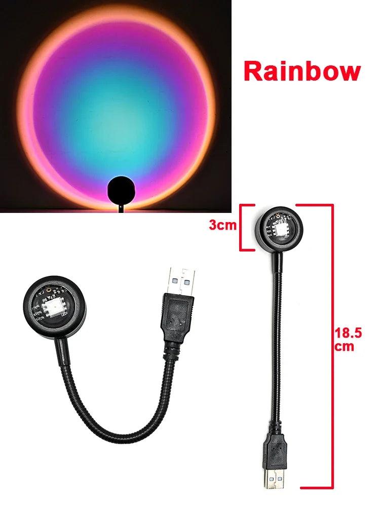 Mini USB Sunset Projector Light – Create Stunning Atmospheres - Passion Pulse Adult