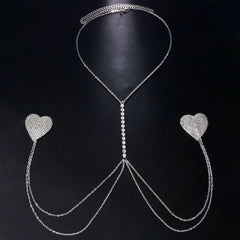 Shiny Rhinestone Star Tassel Breast Patch – Sexy Nipple Patch & Body Chain Jewelry - Passion Pulse Adult