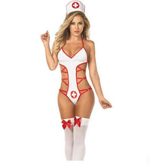 Sexy Nurse Costume – Erotic Babydoll Lingerie Roleplay Uniform - Passion Pulse Adult