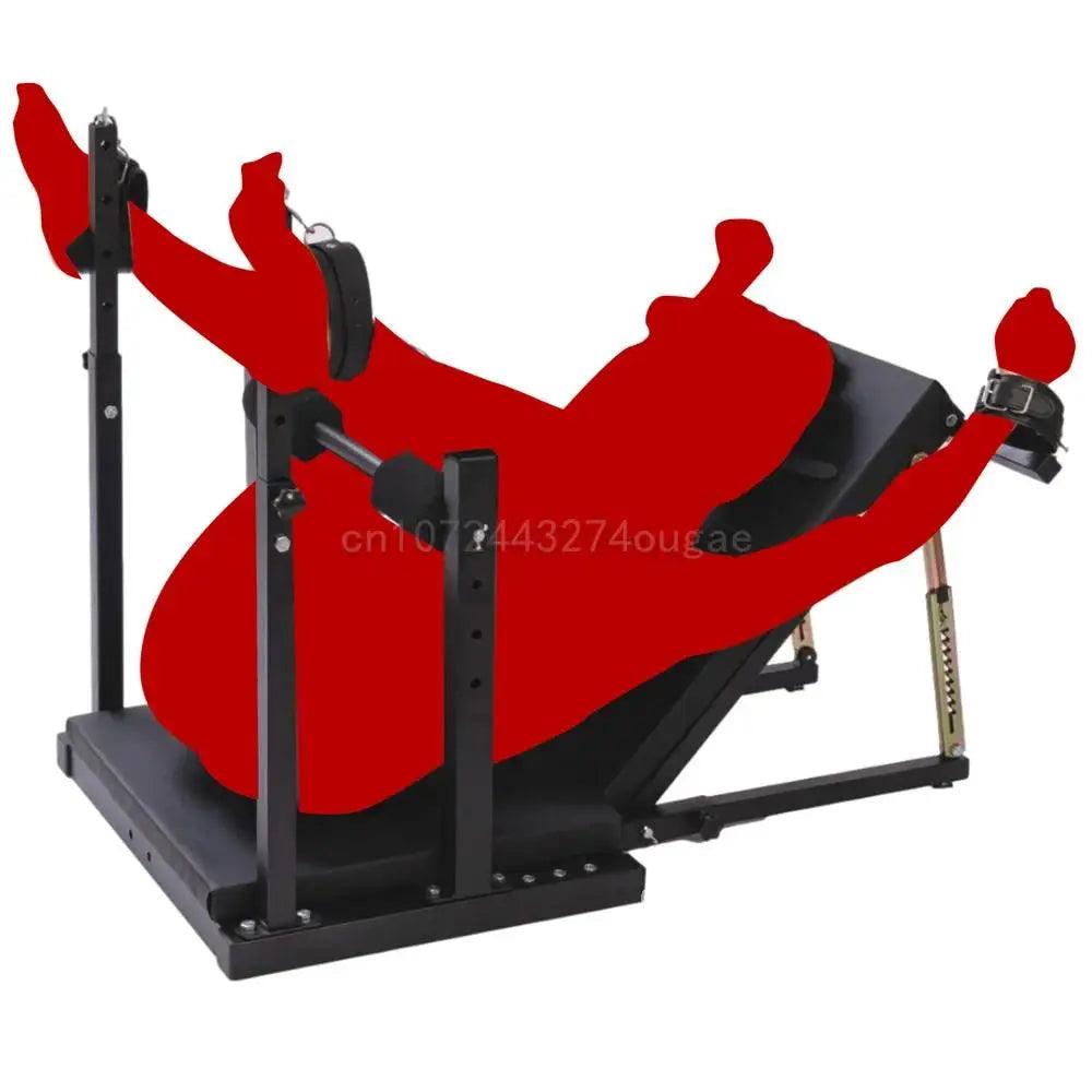 BDSM Adjustable Split-Leg Chair with Restraints – Carbon Steel Bondage Furniture for Couples Roleplay and Fetish Play - Passion Pulse Adult