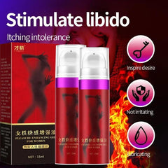Female Orgasm Enhancing Gel – Libido Stimulator and Climax Intensifier, Tightening Aphrodisiac Oil, 15ml - Passion Pulse Adult