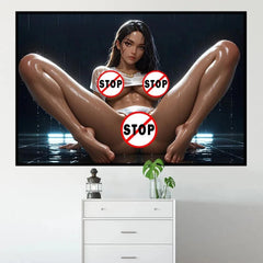 High-Definition Canvas Poster – Sexy Cartoon Decorative Wall Art for Living Room or Home Decor (Unframed) - Passion Pulse Adult