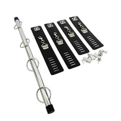Adjustable BDSM Spreader Bar with Handcuffs and Leg Cuffs – Restraint Kit for Couples Roleplay and Fetish Play - Passion Pulse Adult