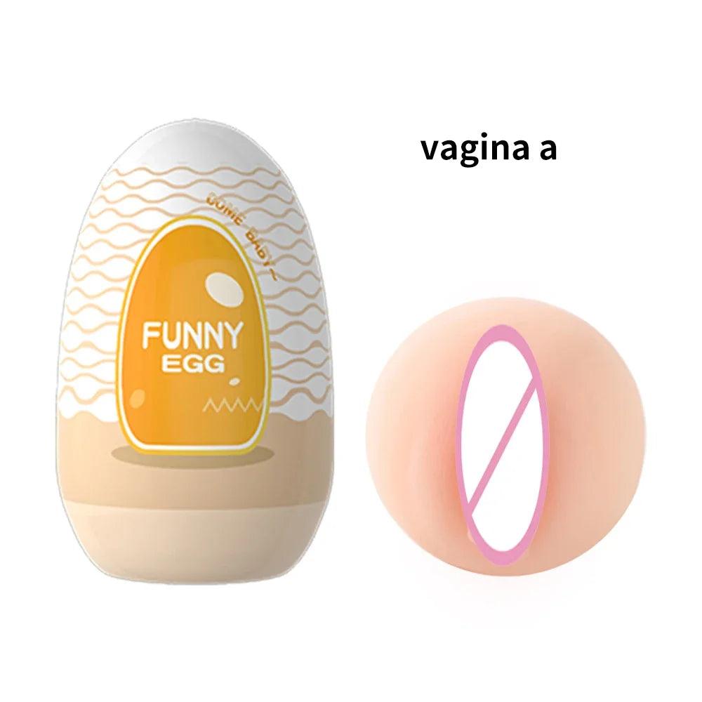 Mini Portable Masturbation Egg – Soft Beginner Penis Massager for Men - Passion Pulse Adult