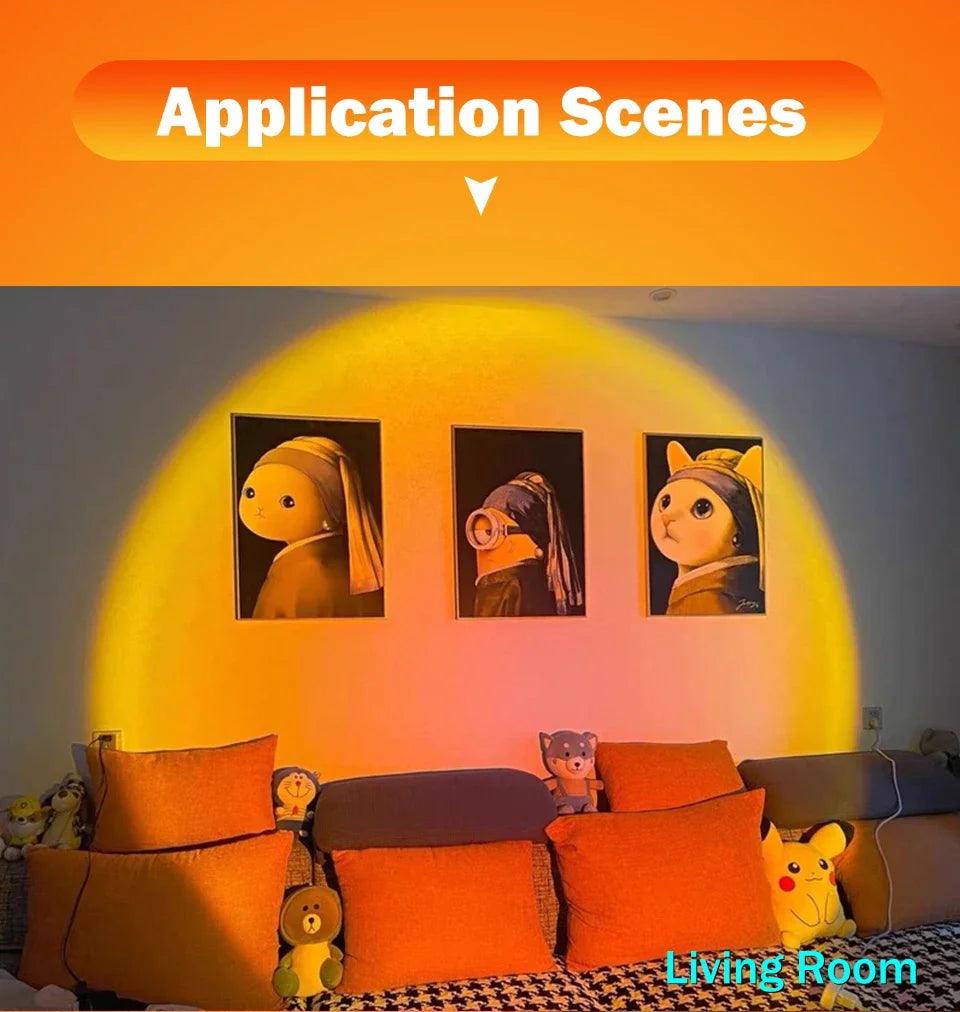 Mini USB Sunset Projector Light – Create Stunning Atmospheres - Passion Pulse Adult