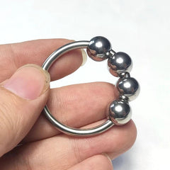 6 Sizes Stainless Steel Penis Ring – Delay & Glans Stimulation - Passion Pulse Adult