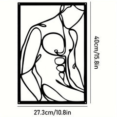 Abstract Line Metal Wall Art – Stylish Home Décor Choice - Passion Pulse Adult