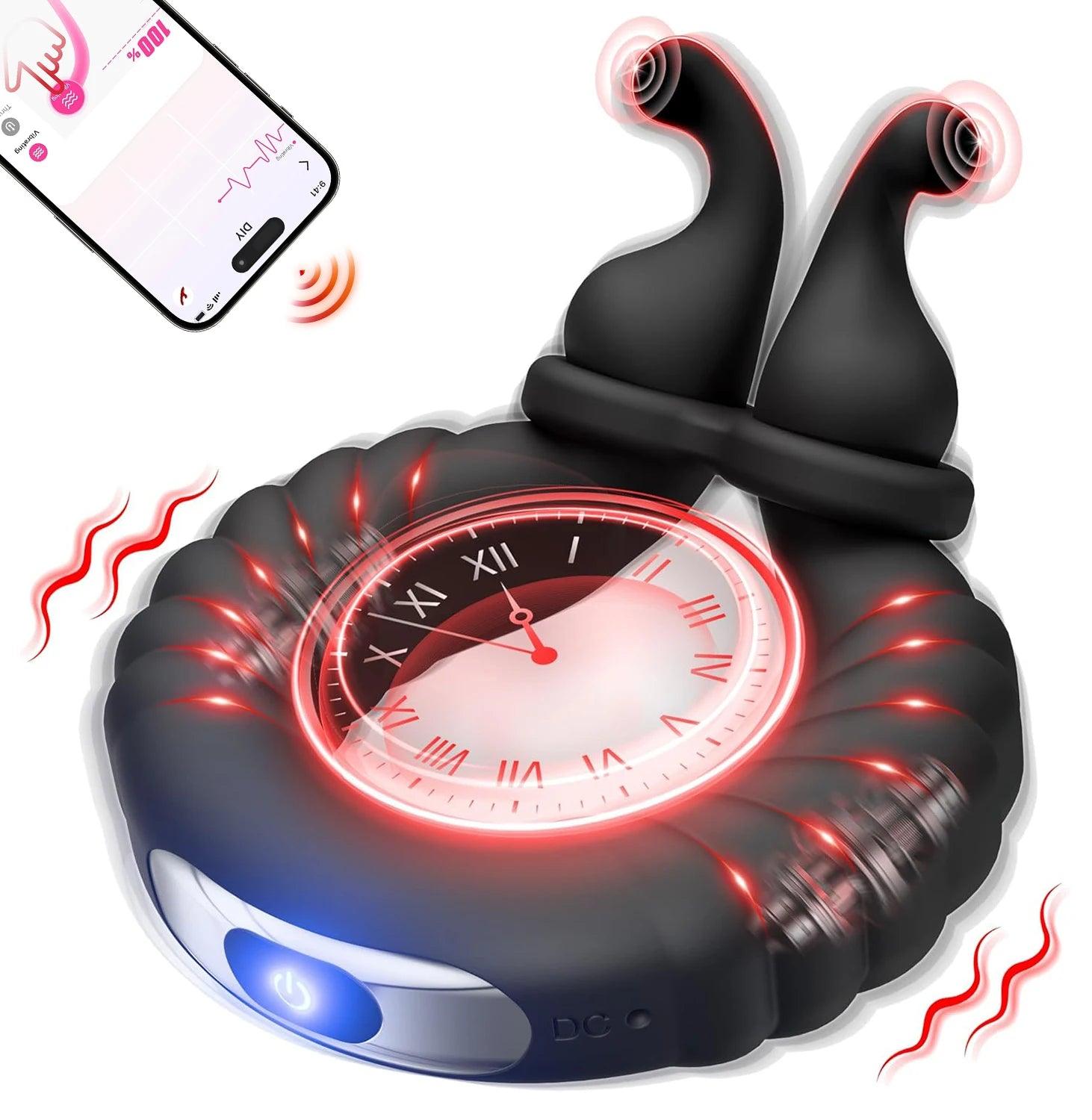 USB Rechargeable Silicone Vibrating Penis Ring – 10 Modes for Couples - Passion Pulse Adult