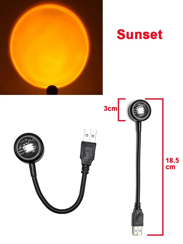 Mini USB Sunset Projector Light – Create Stunning Atmospheres - Passion Pulse Adult