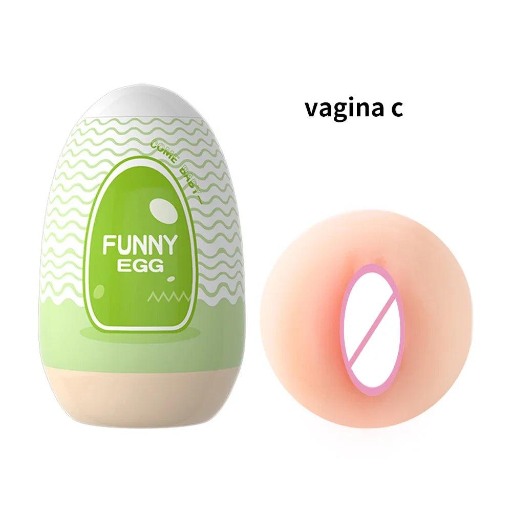 Mini Portable Masturbation Egg – Soft Beginner Penis Massager for Men - Passion Pulse Adult