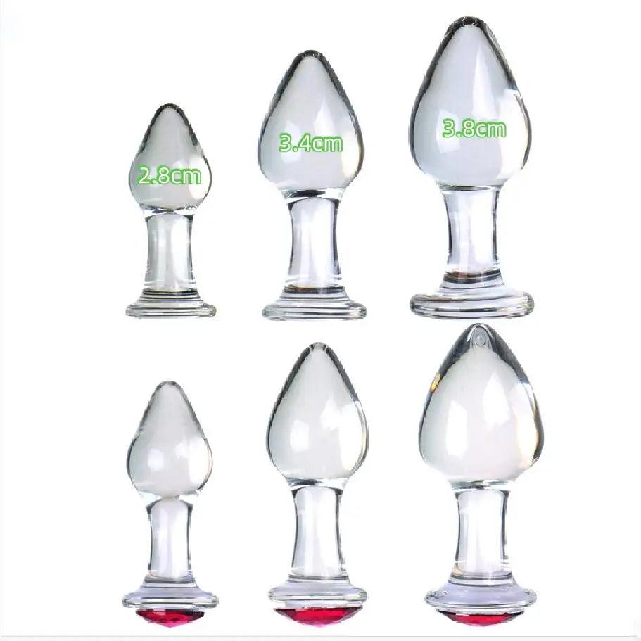 VaHppy Diamond Glass Anal Plugs – Elegant & Body-Safe for Beginners and Beyond - Passion Pulse Adult