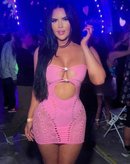 Sexy Crochet Babydoll – Backless Plus Size Lingerie Sleepwear & Costumes - Passion Pulse Adult