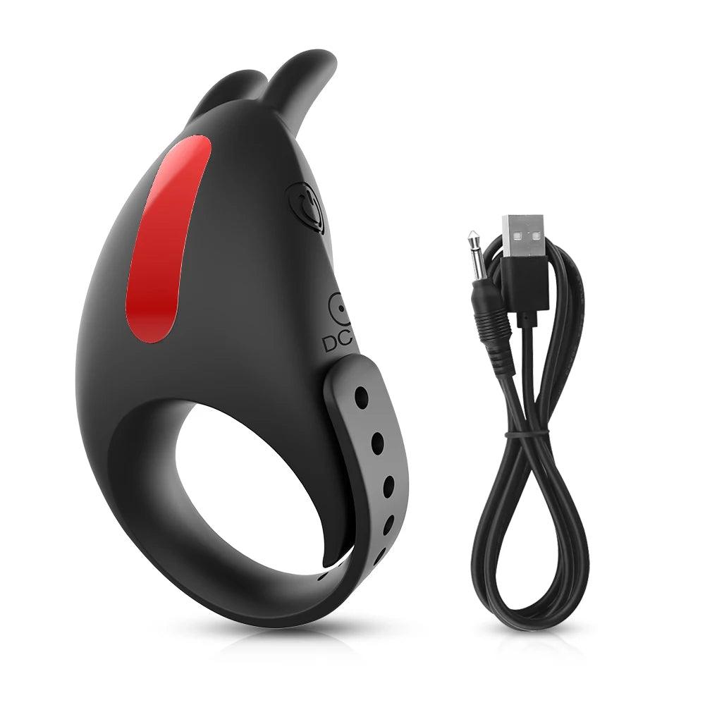 Adjustable Vibrating Cock Ring with Remote Control – Ejaculation Delay & Clitoris Stimulation - Passion Pulse Adult