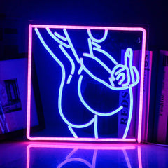 Sexy Model Neon Sign – LED Acrylic Light for Bar, Club, and Home Decor - Passion Pulse Adult