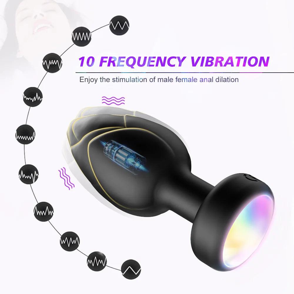 Wireless Remote-Controlled Anal Plug – 10-Speed Vibrating Prostate Massager - Passion Pulse Adult