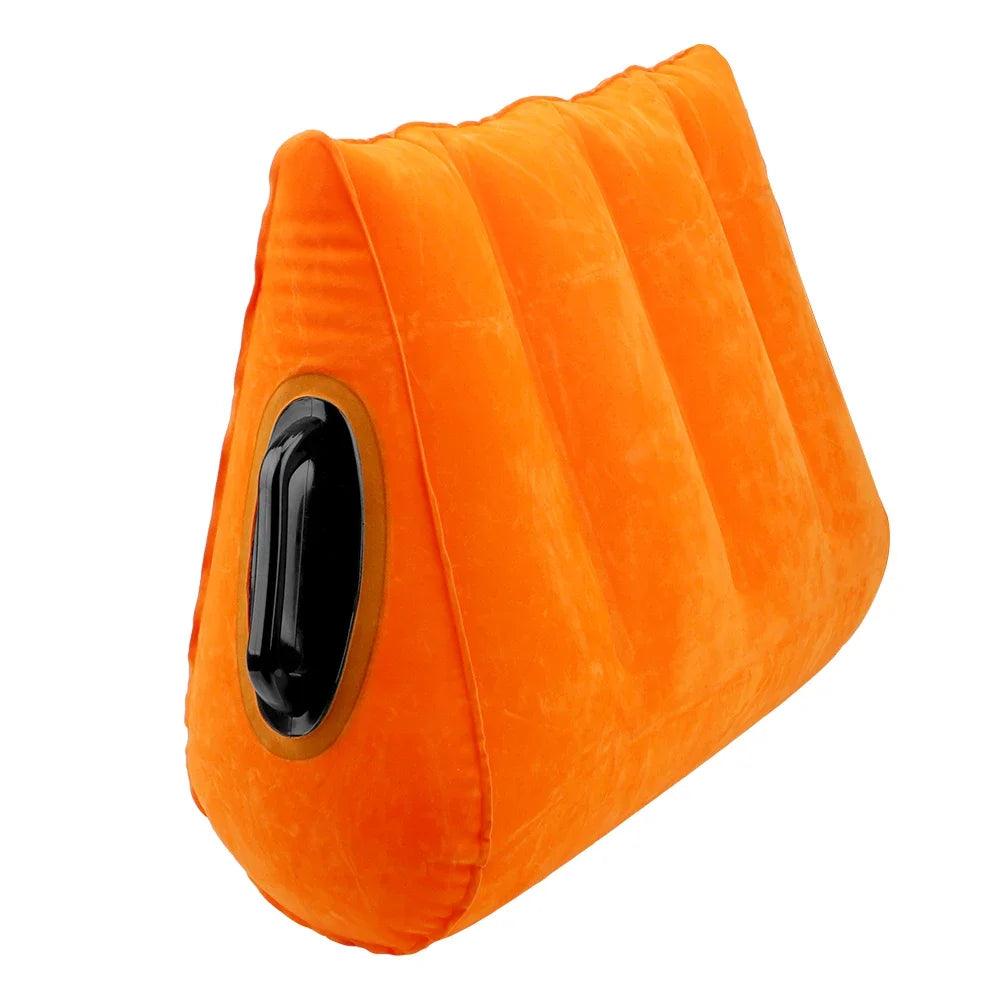 Inflatable Split-Leg Sex Sofa – Flocking PVC Chair with Straps for Couples - Passion Pulse Adult