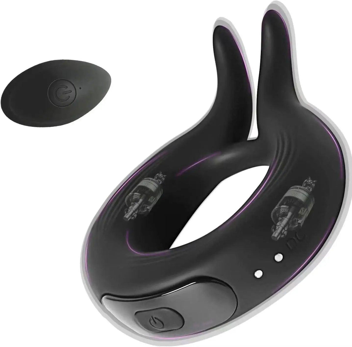 Silicone Penis Ring Vibrator – 10 Modes for Clitoral & Testicle Stimulation - Passion Pulse Adult