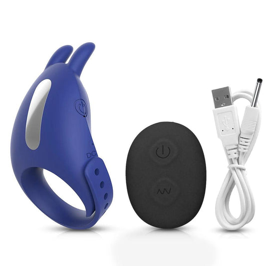 Adjustable Vibrating Cock Ring with Remote Control – Ejaculation Delay & Clitoris Stimulation - Passion Pulse Adult