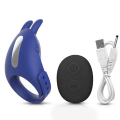 Adjustable Vibrating Cock Ring with Remote Control – Ejaculation Delay & Clitoris Stimulation - Passion Pulse Adult