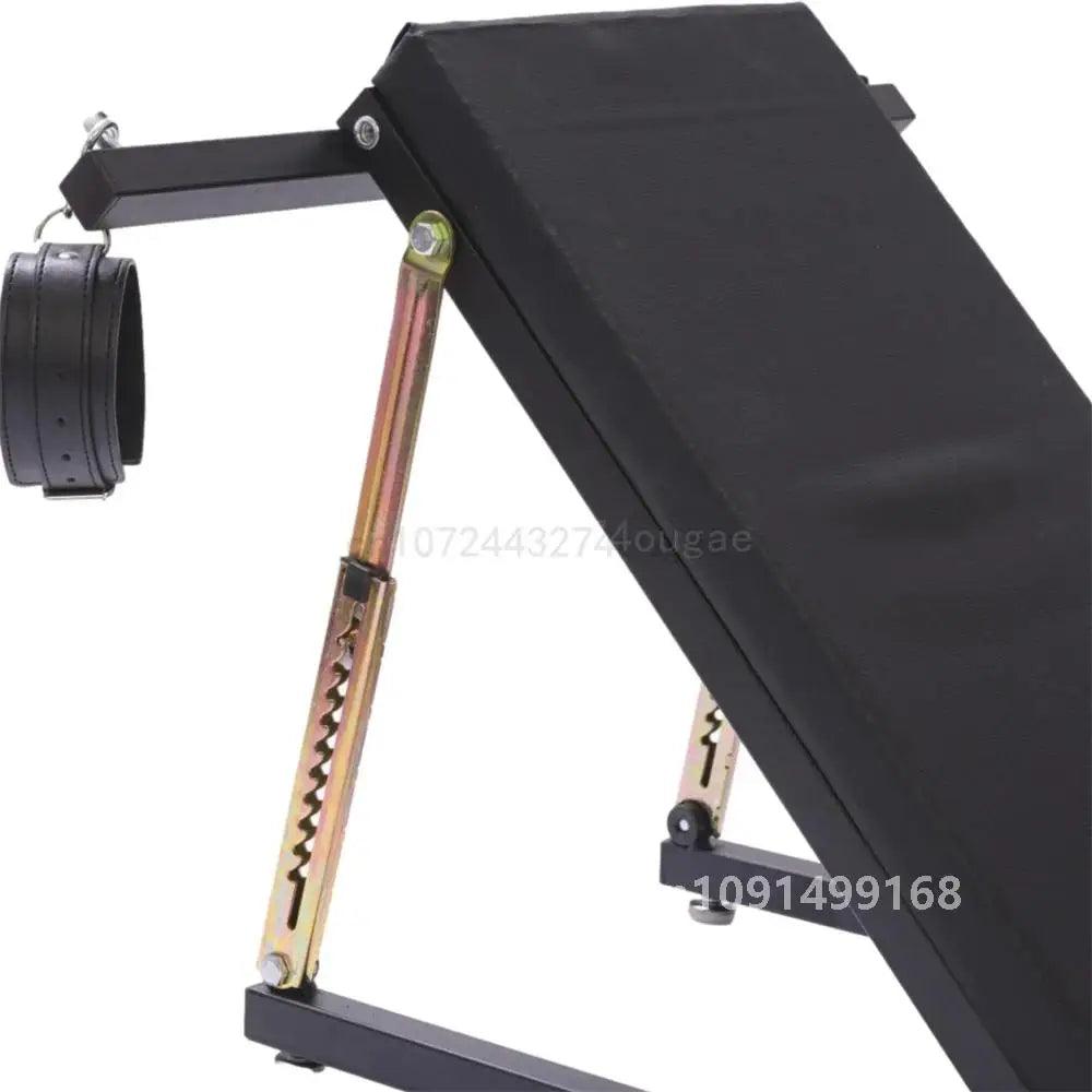 BDSM Adjustable Split-Leg Chair with Restraints – Carbon Steel Bondage Furniture for Couples Roleplay and Fetish Play - Passion Pulse Adult