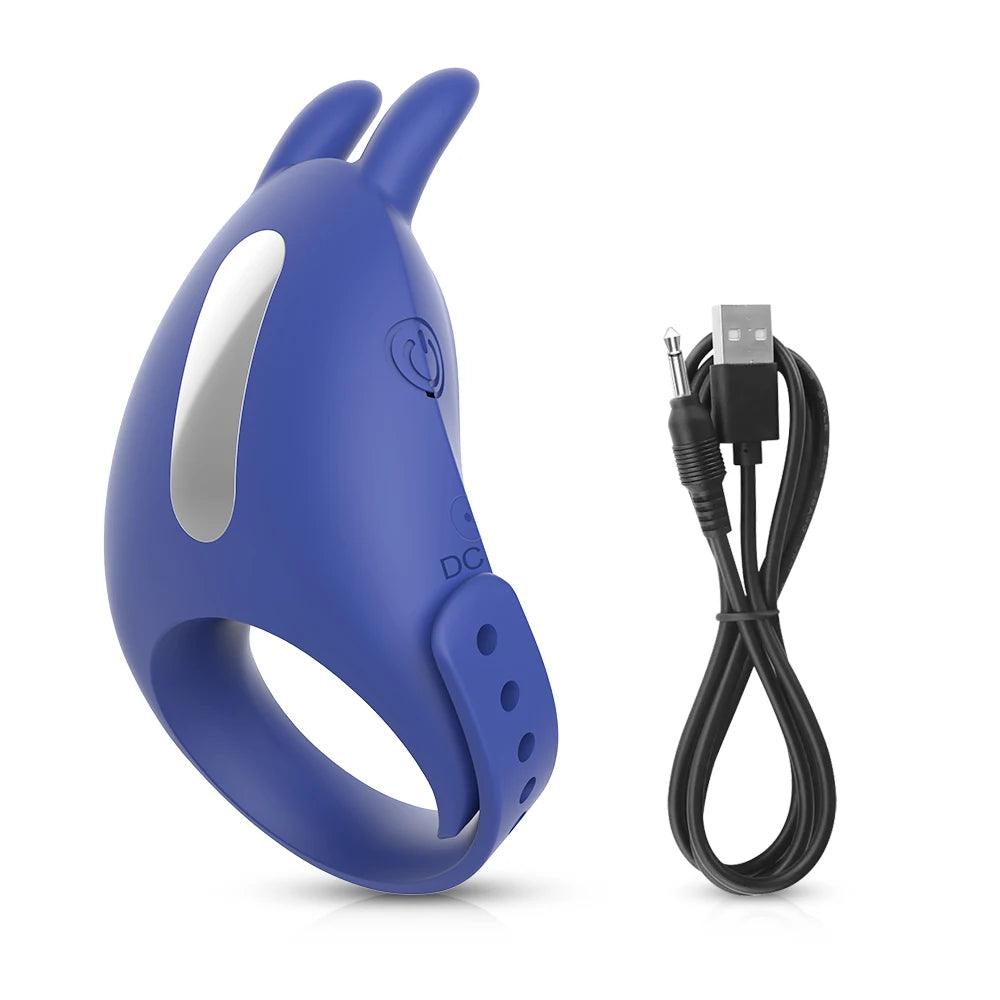 Adjustable Vibrating Cock Ring with Remote Control – Ejaculation Delay & Clitoris Stimulation - Passion Pulse Adult