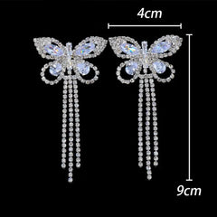 Sexy Rhinestone Butterfly Tassel Nipple Stickers – Crystal Chest Chain & Party Jewelry - Passion Pulse Adult