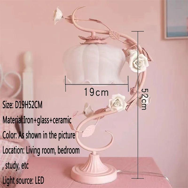 SOFEINA French Table Lamp – European Pastoral Romantic Desk Light for Living Room & Bedroom - Passion Pulse Adult