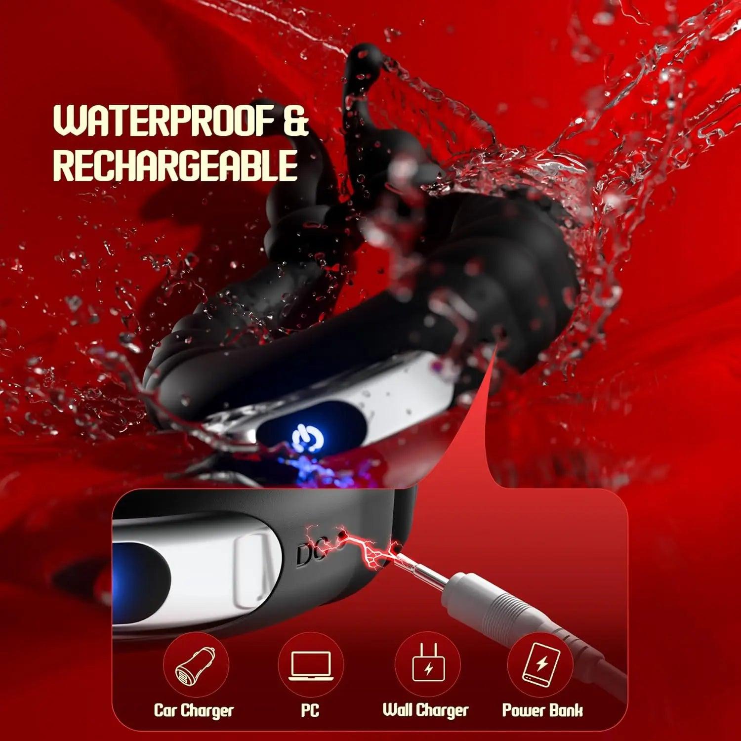 USB Rechargeable Silicone Vibrating Penis Ring – 10 Modes for Couples - Passion Pulse Adult