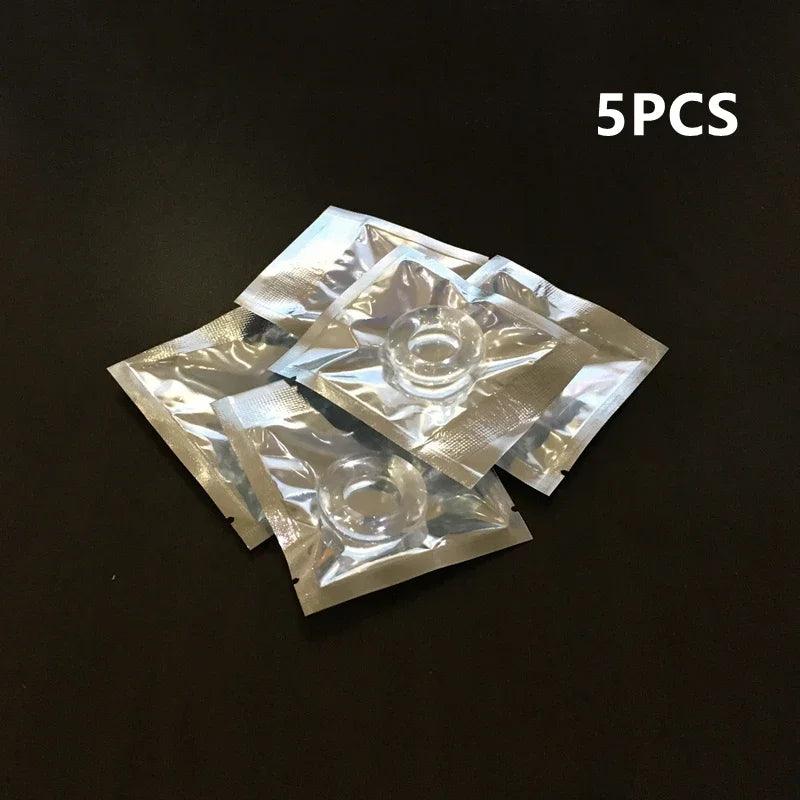 10/5Pcs Silicone Penis Ring Set – Ejaculation Delay & Enlargement for Men - Passion Pulse Adult